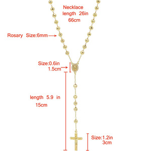 X0153 <span class=keywords><strong>oro</strong></span> della collana del <span class=keywords><strong>rosario</strong></span> del commercio all'ingrosso tre colori Santo Padre <span class=keywords><strong>rosario</strong></span> in rilievo Zircone Vergine Maria collana - Product Image 1