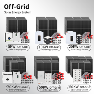 Système solaire complet triphasé 50 kW pour maison, système d'énergie solaire hybride 30 kW hors réseau, système d'énergie solaire industrielle avec batteries - Product Image 2