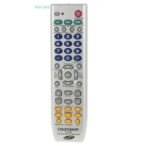 Controle remoto chunghop RM-88E 3 em 1, controle remoto universal para tv vcd dvd