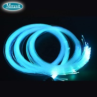 Rollos de Fibra Óptica de Plástico de la Mejor Calidad, 0.75mm PMMA, Cables de Fibra Óptica con Extremo Luminoso para Decoración de Techos de Cine