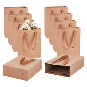 Bolsas de <span class=keywords><strong>Papel</strong></span> Personalizadas al por Mayor, Económicas, Lisas, de Grado Alimenticio, para Llevar Comida, Bolsas de <span class=keywords><strong>Papel</strong></span> <span class=keywords><strong>Kraft</strong></span> Marrón y Blanco con su Propio Logotipo - Product Image 2