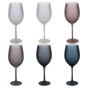 Set Happy Hour con 6 Bicchieri da Vino e Pietre - Product Image 1