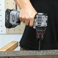 Perceuse sans fil 21V, 1400 tr/min, mandrin 0,8-10 mm, pour l'installation de meubles et les projets de menuiserie