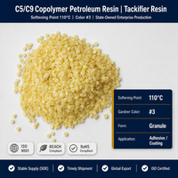 Résine pétrolière copolymère C5/C9 en gros, point de ramollissement 110 ° Adhésif C pour peinture alkyde industrielle anti-corrosion REACH RoHS