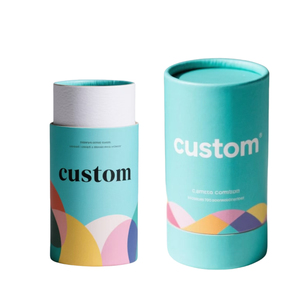 Custom Gold <b>Foil</b> Kraft Paper Tube For Perfume & Essential Oil Packaging - Product Image 4