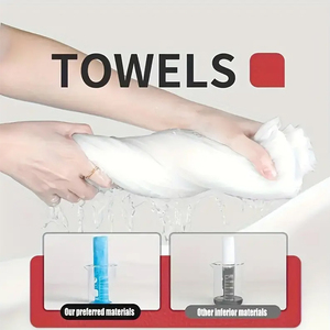 Asciugamano da bagno a compressione usa <span class=keywords><strong>e</strong></span> getta panno per assorbire l'<span class=keywords><strong>acqua</strong></span> telo da bagno portatile in cotone - Product Image 5