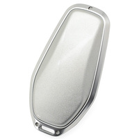 Housse de protection intelligente pour clé de voiture 4 boutons, coque de télécommande sans clé en TPU avec bouton de verrouillage/déverrouillage et démarrage à distance du coffre