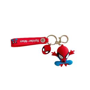 Portachiavi simpatici cartoni animati Spider Man <span class=keywords><strong>Marvel</strong></span> portachiavi decorazione portachiavi auto <span class=keywords><strong>accessori</strong></span> in gomma morbida portachiavi regalo per bambini - Product Image 6