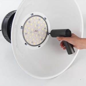 Plafonnier <span class=keywords><strong>LED</strong></span> <span class=keywords><strong>industriel</strong></span> à haut rendement lumineux 150W/100W, indice de protection IP44, angle de faisceau de 120°, lumière du jour 6000K, pour usine, entrepôt, plafond haut - Product Image 6