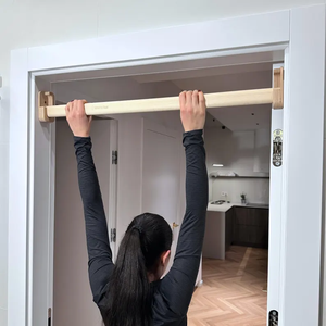 Có thể tháo rời bằng gỗ <span class=keywords><strong>pull</strong></span>-<span class=keywords><strong>up</strong></span> <span class=keywords><strong>Bar</strong></span> rắn Beech gỗ Chin-<span class=keywords><strong>Up</strong></span> <span class=keywords><strong>Bar</strong></span> phù hợp với khung cửa lên đến 100 cm cho người lớn và trẻ em - Product Image 6