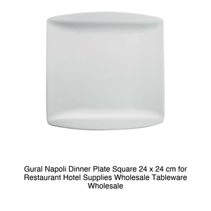จานสี่เหลี่ยมนาโปลี 24 × 24 ซม. Gural Npl24X24Du00 - Product Image 2