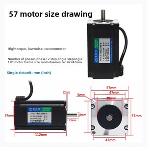 <span class=keywords><strong>57BYG250H</strong></span> ชุดมอเตอร์สเต็ปเปอร์2.8N.M 23สเต็ปเปอร์มอเตอร์แรงบิดสูงพร้อมไดรเวอร์ TB6600/DM542 32ขั้นตอนขนาดเล็กสำหรับเราเตอร์ CNC - Product Image 4