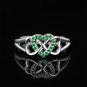 Anello a forma di cuore per donna, design semplice a forma di cuore, anello da indossare ogni giorno - Product Image 6