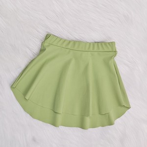 2026 Custom Logo Girls Kids Nylon Spandex 8 Colors Dance Skirts Elastic Waist Ballet <strong>Pull</strong> on Skirt - Product Image 2