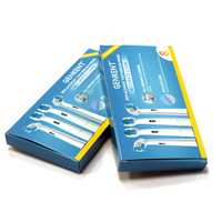 Boîte en carton personnalisée en gros pour accessoires de brosse à dents électrique, emballage en carton couleur pleine, OEM