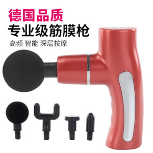 Mini pistola de masaje eléctrica portátil, Motor sin escobillas recargable por USB, 12 niveles de velocidad, 4 cabezales de masaje, relajación profunda, dolor muscular - Product Image 2