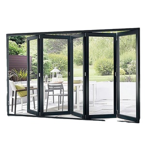 Căn Hộ 89 Cửa Gấp Hai Lớp Tùy Chỉnh Phổ Biến Cửa Nhôm Kính Gấp Gọn Thiết Kế Đồ Họa Gấp Gọn Bằng Thép Không Gỉ Cho Sân Trong Pvc - Product Image 1