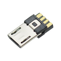 Conector USB tipo C Micro de 4 pines Precio barato Conector macho de puerto de carga Jack V8