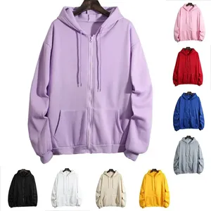 Sweat-shirt à capuche en molleton pour femme, col rond, avec logo personnalisé, pull à capuche oversize pour femme - Product Image 5