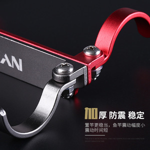 Support de canne à pêche à dégagement rapide Fisherman's Bond en alliage d'aluminium, réglable, pour rangement de cannes à pêche, accessoire de boîte de pêche - Product Image 1