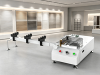 Machine de découpe et de finition de persiennes en aluminium de 25 mm, découpe en une seule étape des lames et des rails de stores avec coins arrondis