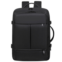 Sac à dos unisexe tendance pour ordinateur portable de bureau, en nylon imperméable avec fermeture éclair, poignée souple et ceinture à coussin d'air, vente en gros