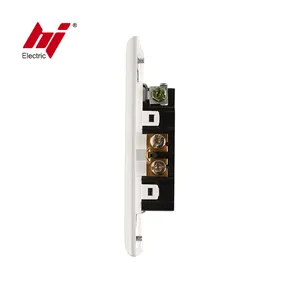 NEMA 5-15R 15amp 125V US Decorator Dupleks Wadah Dinding Listrik Sakelar Soket Outlet dengan Tahan Rusak