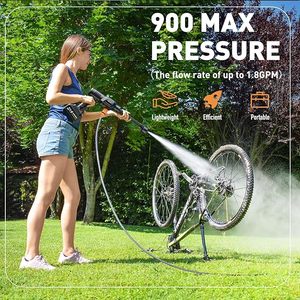 <span class=keywords><strong>Pistolet</strong></span> à eau de voiture sans balais 200Bar Nettoyeur à haute pression électrique <span class=keywords><strong>Pistolet</strong></span> à eau de jardin pour lavage de voiture à 3 vitesses - Product Image 6