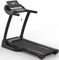 Treadmill Lipat Kstar DC 1.75HP Motor 1-16KM/Jam Kecepatan Elektrik 15% Kemiringan Otomatis Layar LED Baja Untuk Penggunaan di Rumah