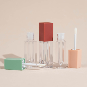 Haute qualité 3ml coloré en plastique brillant à lèvres bouteille bouchon à vis baguette brosse brillant à lèvres conteneur Tubes pour cosmétiques de soins personnels - Product Image 2