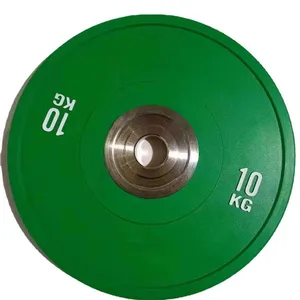 Factory Wholesale olmpc weight plates lbs Gym Competitive Color All Rubber Barbell Weight Plate