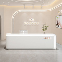 Comptoir de bar minimaliste moderne pour entreprise, réception d'hôtel, bureau d'accueil, comptoir de caisse pour salon de beauté et clinique esthétique