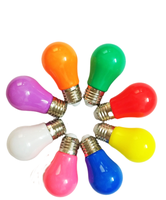 Vente en gros d'ampoules LED A19 A60 CMS multicolore économie d'énergie décoration de Noël corps en aluminium avec culot E27 5W éclairage de vacances