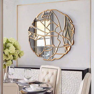 Modern Round Wall <strong>Mirror</strong> Rustic-Classic Decorative Wall Hanging <strong>Mirror</strong> for Home Living <strong>Room</strong> Furniture <strong>Bed</strong> <strong>Room</strong> <strong>Mirror</strong> - Product Image 2