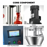 Machine de remplissage de poudre de précision de bureau, micro-dosage électrique pour le sous-conditionnement de poudres chimiques sèches en laboratoire