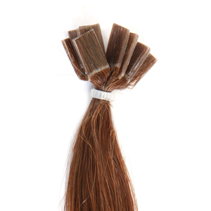 Extensions de cheveux pré-collées en kératine plate européenne Sens, couleur 5 châtain clair, 25 mèches, 100% cheveux Remy - Product Image 1