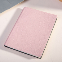 Nouveau carnet A5 personnalisé en cuir grainé litchi souple pour étudiants ou professionnels - Collection 2026