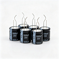 Condensateur à faible fuite 1000uF-25V-13x21mm 13x21mm 25V DC pour l'électronique grand public