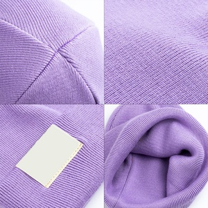 Eco Friendly Environmentally Sustainable Material Woven Label RPET Acrylic Unisex <b>Winter</b> Warm Skull Gorra Beanie Knitted <b>Hats</b> - Product Image 6