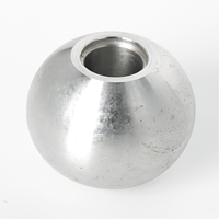 Perilla de Control Esférica de Aluminio 7075, Fabricada por CNC, Fresada, Personalizada, Ligera, con Mango Hueco en Forma de Bola para Accesorios de Robot