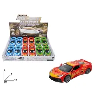 Coche de Juguete de Metal Fundido a Presión, Escala 1:32, Juego de 12 Piezas, Control de Fricción, para Niños de 5 a 7 Años, Regalo de Colección