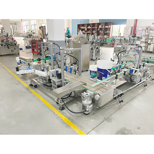 20L 5 galon için NY-822B otomatik etiketleme makinesi etiket etiketleme boya kova Motor Motor yağı plastik Metal kova varil davul - Product Image 1