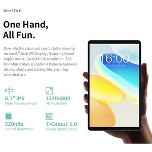 Tablette Mini Teclast M50 <span class=keywords><strong>8</strong></span>,<span class=keywords><strong>7</strong></span> <span class=keywords><strong>Pouces</strong></span> 4 Go 128 Go Android 15 Unisoc T606 Octa Core Écran 90 Hz – Performances Fluides - Product Image 4