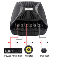Diviseur de fréquence de basse, haut-parleur professionnel croisé 2 voies Modification Audio de voiture 220W WEAH 5005