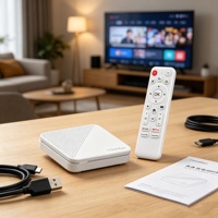 Dispositivo de Transmisión Rápida 1+8G Android BT H96Max H313 Smart TV Box 4K Reproductor Multimedia Inteligente TV Box con Todos los Canales