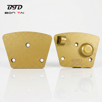 Disques diamantés trapézoïdaux robustes pour le décapage d'époxy PCD, outils de meulage pour le décapage de revêtements de sol en béton, vente en gros