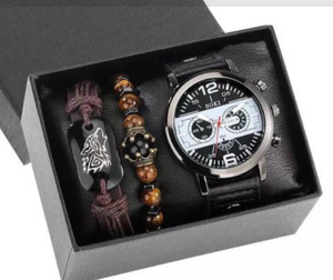 Men's Business Gift <b>Set</b> Quartz <b>Watch</b> & Bracelet Fashion Gift Box for Valentine's Day, Father's Day and Christmas Gifts - Product Image 6