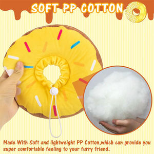 Collar Cono para Mascotas V284 Ajustable de Fibra de Poliéster y Algodón, Tipo Donut, Suave, Tipo Elizabethano, para Gatos, para Protección y Curación de Heridas - Product Image 3