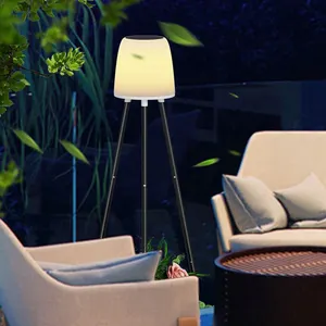 Lámparas de pie solares impermeables para exteriores de vacaciones, patio interior, jardín decorativo, luz de suelo Solar Led con soporte para plantas