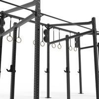 Equipo de Gimnasio Multifuncional Comercial, Jaula de Potencia para Sentadillas, 3 Carriles, Equipo de Fitness para Exteriores, Marca Sunshine, Modelo SSFR305
